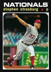 2020 Topps Heritage Base Set Stephen Strasburg #558 card