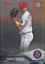 2021 Bowman Platinum Base Set Stephen Strasburg #31 card