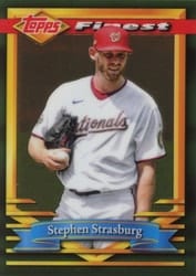 2021 Finest Flashbacks Base Set Stephen Strasburg #91 card