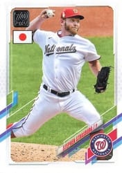 2021 Topps Japan Edition Base Set Stephen Strasburg #136 card