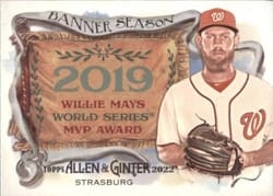 2022 Topps Allen & Ginter Banner Season Stephen Strasburg #BS-41 card