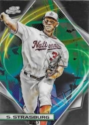 2022 Topps Cosmic Chrome Base Set Stephen Strasburg #76 card