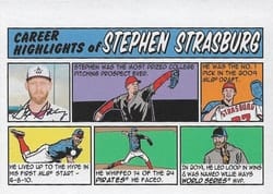 2022 Topps Heritage 1973 Topps Comics Stephen Strasburg #73TC-45 card