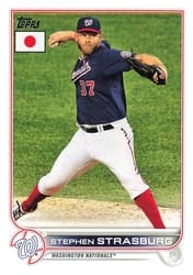 2022 Topps Japan Edition Base Set Stephen Strasburg #161 card