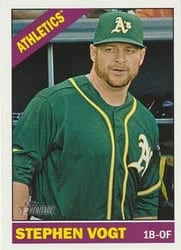 2015 Topps Heritage Base Set Stephen Vogt #13 card