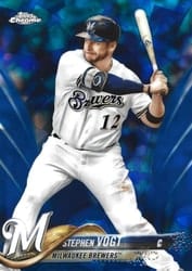 2018 Topps Chrome Sapphire Edition Base Set Stephen Vogt #438 card