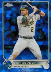 2022 Topps Chrome Update Sapphire Edition Base Set Stephen Vogt #US260 card