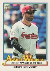 2025 Topps Heritage Award Winners Stephen Vogt #AW-7 card