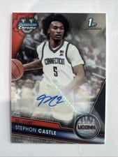 2023-24 Bowman University Chrome Bowman Chrome Prospects Autographs Stephon Castle #BCPA-SC card