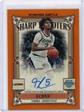 2023-24 Bowman University Chrome Sharp Shooters Autographs Stephon Castle #SSA-SC card
