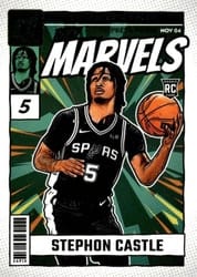 2024-25 Donruss Net Marvels Stephon Castle #23 card