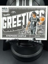 2024-25 Hoops Rookie Greetings Stephon Castle #13 card