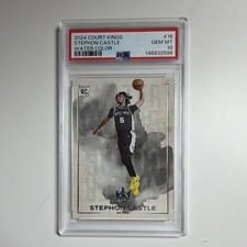 2024-25 Panini Court Kings Water Color Stephon Castle #16 card