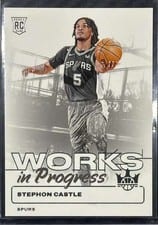 2024-25 Panini Court Kings Works in Progress Stephon Castle #23 card