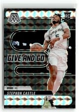 2024-25 Panini Mosaic Give and Go Stephon Castle #6 card