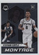 2024-25 Panini Mosaic Montage Stephon Castle #21 card