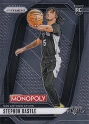 2024-25 Panini Prizm Monopoly Base Set Stephon Castle #75 card