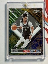 2024 Panini Haunted Hoops Stephon Castle Holo Web #294 card