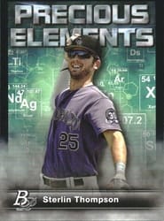 2023 Bowman Platinum Precious Elements Sterlin Thompson #PE-19 card