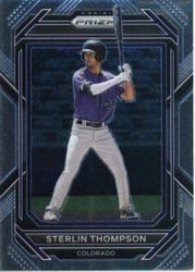 2023 Panini Prizm Base Set Sterlin Thompson #153 card