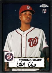 2021 Topps Chrome Platinum Anniversary Base Set Sterling Sharp #125 card