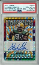 2024 Finest Finest Greats Autographs Sterling Sharpe #FG-SS card