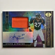 2022 Panini Illusions Immortalized Jersey Autographs Steve Atwater #IJA-SAT card