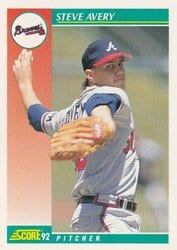 1992 Score Base Set Steve Avery #241 card