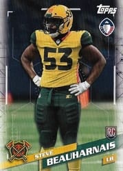 2019 Topps AAF Base Set Steve Beauharnais #50 card