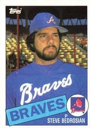 1985 Topps Base Set Steve Bedrosian #25 card