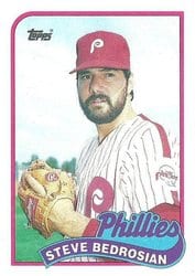 1989 Topps Base Set Steve Bedrosian #20 card