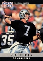 1990 Pro Set Base Set Steve Beuerlein #149 card