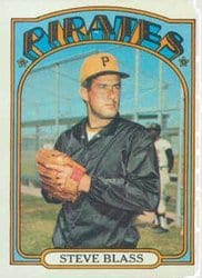 1972 Topps Base Set Steve Blass #320 card