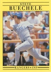 1991 Fleer Base Set Steve Buechele #283 card