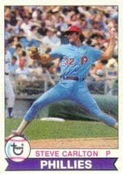 1979 Topps Base Set Steve Carlton #25 card