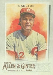 2020 Topps Allen & Ginter Base Set Steve Carlton #60 card