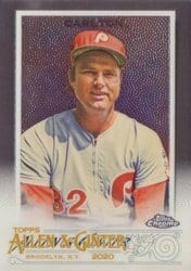 2020 Topps Allen & Ginter Chrome Base Set Steve Carlton #60 card