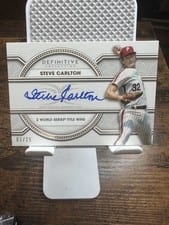 2022 Topps Definitive Collection Legendary Autographs Steve Carlton #LAC-SC card
