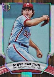 2022 Topps Tribute Base Set Steve Carlton #43 card