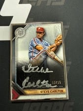 2023 Topps Museum Collection Framed Autographs Silver Steve Carlton #MFA-SC card