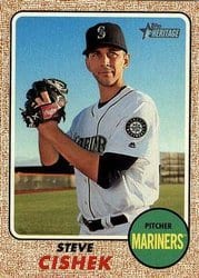 2017 Topps Heritage Base Set Steve Cishek #668 card