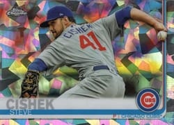 2019 Topps Chrome Sapphire Edition Base Set Steve Cishek #645 card