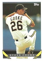 1993 Topps Base Set Steve Cooke #716 card