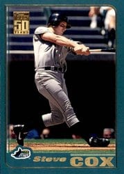 2001 Topps Base Set Steve Cox #36 card