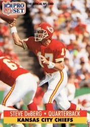 1991 Pro Set Base Set Steve DeBerg #182 card