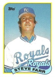 1989 Topps Base Set Steve Farr #507 card