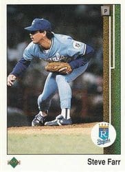 1989 Upper Deck Base Set Steve Farr #308 card