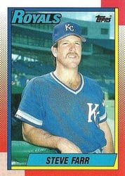 1990 Topps Base Set Steve Farr #149 card