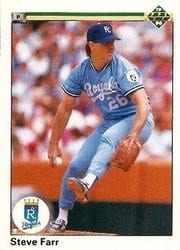 1990 Upper Deck Base Set Steve Farr #680 card