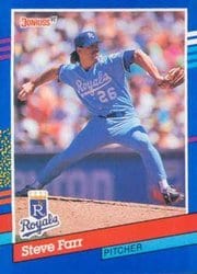1991 Donruss Base Set Steve Farr #365 card